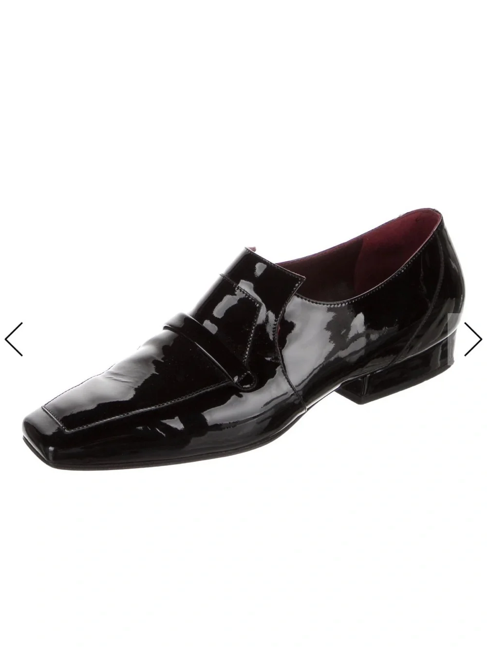 Channel 2008 Black Patent Leather Oxford Loafers